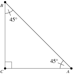 Isosceles Right Triangle From Wolfram Mathworld