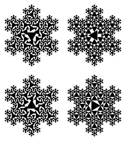 Triangles In Nature. constituent triangles with