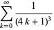 sum_(k=0)^(infty)1/((4k+1)^3)