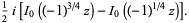 1/2i[I_0((-1)^(3/4)z)-I_0((-1)^(1/4)z)].