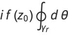 if(z_0)∮_(gamma_r)dtheta