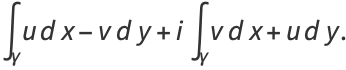 int_gammaudx-vdy+iint_gammavdx+udy.