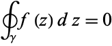  ∮_gammaf(z)dz=0 