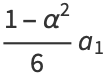 (1-alpha^2)/6a_1