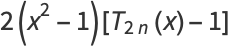 (x-1)[T_(2n+1)(x)-1]