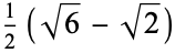 1/2(sqrt(6)-sqrt(2))