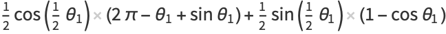 1/2cos(1/2theta_1)(2pi-theta_1+sintheta_1)+1/2sin(1/2theta_1)(1-costheta_1)