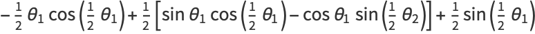 -1/2theta_1cos(1/2theta_1)+1/2[sintheta_1cos(1/2theta_1)-costheta_1sin(1/2theta_2)]+1/2sin(1/2theta_1)