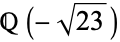 Q(-sqrt(23))