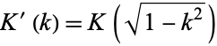 (1-k^2)[k(dK)/(dk)+K(k)]