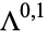 Lambda^(0,1)