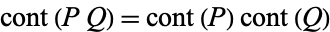 cont(PQ)=cont(P)cont(Q)