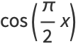 cos(pi/2x)