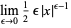 lim_(epsilon->0)1/2epsilon|x|^(epsilon-1)
