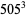 505 ^ 3