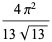 (4pi^2)/(13sqrt(13))