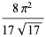 (8pi^2)/(17sqrt(17))