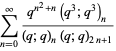 sum_(n=0)^(infty)(q^(n^2+n)(q^3;q^3)_n)/((q;q)_n(q;q)_(2n+1))