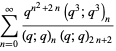 sum_(n=0)^(infty)(q^(n^2+2n)(q^3;q^3)_n)/((q;q)_n(q;q)_(2n+2))