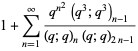 1+sum_(n=1)^(infty)(q^(n^2)(q^3;q^3)_(n-1))/((q;q)_n(q;q)_(2n-1))