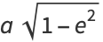 asqrt(1-e^2)