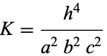  I=[1/5M(b^2+c^2) 0 0; 0 1/5M(a^2+c^2) 0; 0 0 1/5M(a^2+b^2)]. 