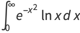 int_0^infty(1/(1-e^(-x))-1/x)e^(-x)dx