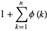 1+sum_(k=1)^(n)phi(k)