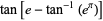 tan[e-tan^(-1)(e^pi)]