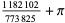(1182102)/(773825)+pi
