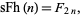  sFh(n)=F_(2n), 