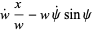 w^.x/w-wpsi^.sinpsi