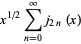 x^(1/2)sum_(n=0)^(infty)j_(2n)(x)