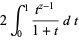 2int_0^1(t^(z-1))/(1+t)dt
