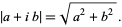  |a+ib|=sqrt(a^2+b^2). 