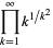 product_(k=1)^(infty)k^(1/k^2)