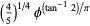 (4/5)^(1/4)phi^((tan^(-1)2)/pi)