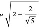 asqrt(2+2/(sqrt(5)))