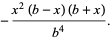 -(x^2(b-x)(b+x))/(b^4).