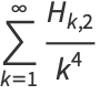 sum_(k=1)^(infty)(H_(k,2))/(k^4)