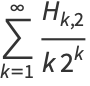 sum_(k=1)^(infty)(H_(k,2))/(k2^k)
