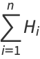 sum_(i=1)^(n)H_i