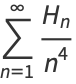 sum_(n=1)^(infty)(H_n)/(n^4)