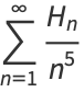 sum_(n=1)^(infty)(H_n)/(n^5)