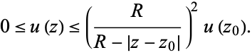  0<=u(z)<=(R/(R-|z-z_0|))^2u(z_0). 