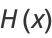 H(x)