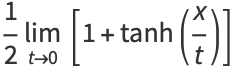 1/2lim_(t->0)[1+tanh(x/t)]