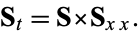  S_t=SxS_(xx). 