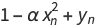 1-alphax_n^2+y_n