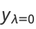 y_(lambda=0)